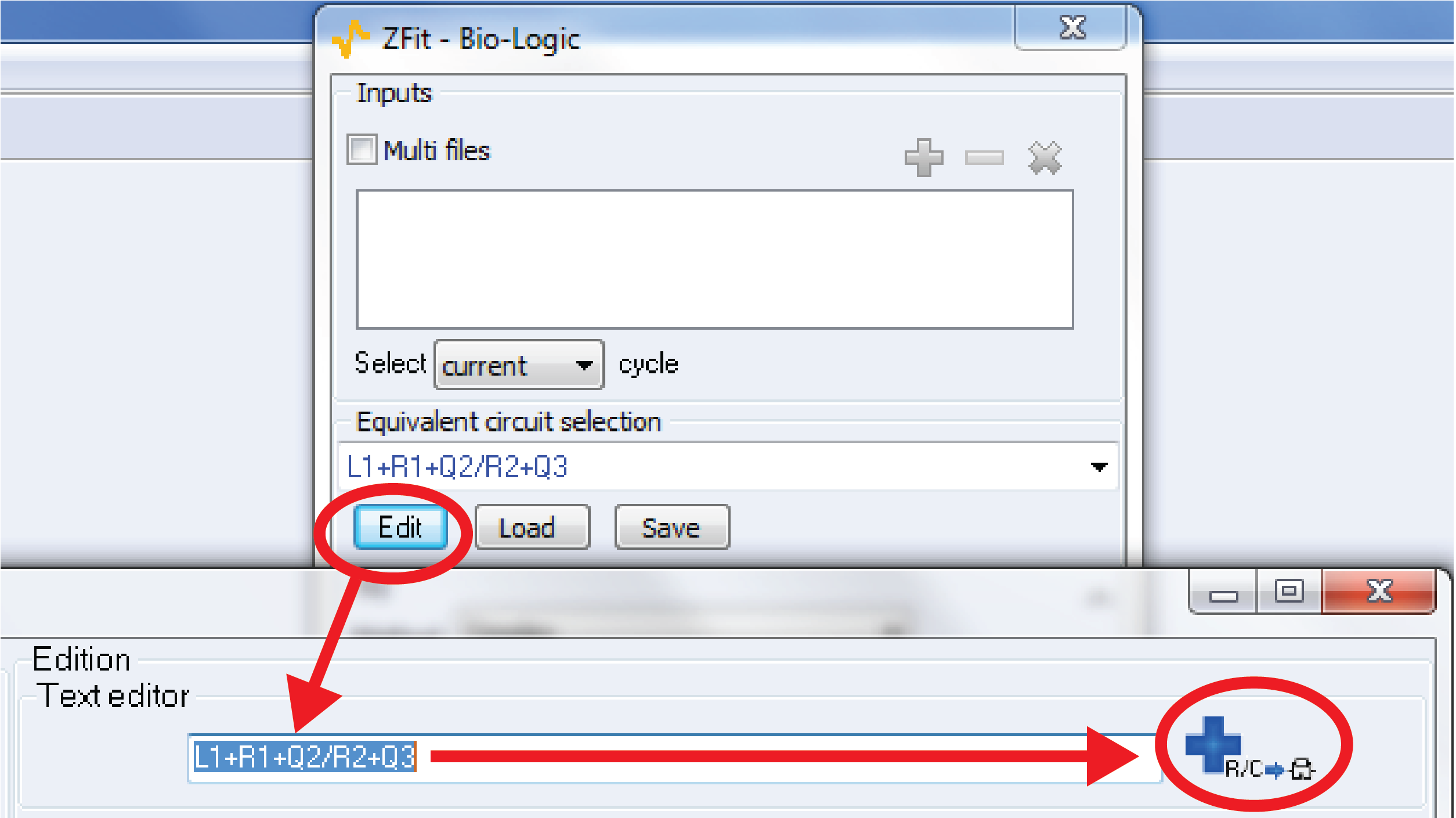 How to add a new electrical equivalent circuit in the ZFit analysis tool.