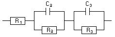 Equivalent circuit of the electrical circuit #1 of the TestBox-3.